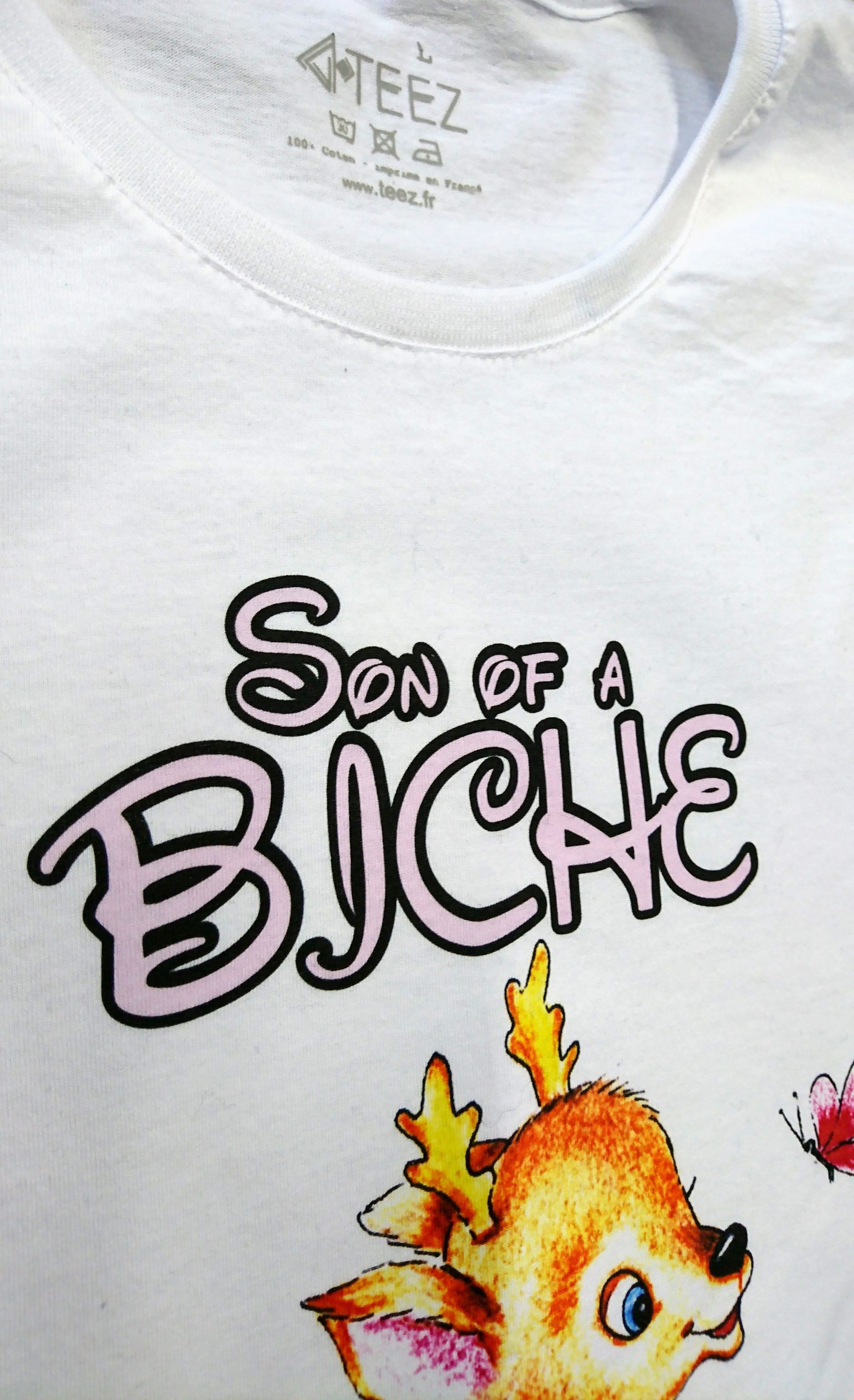 T shirt humoristique Femme son of a Biche